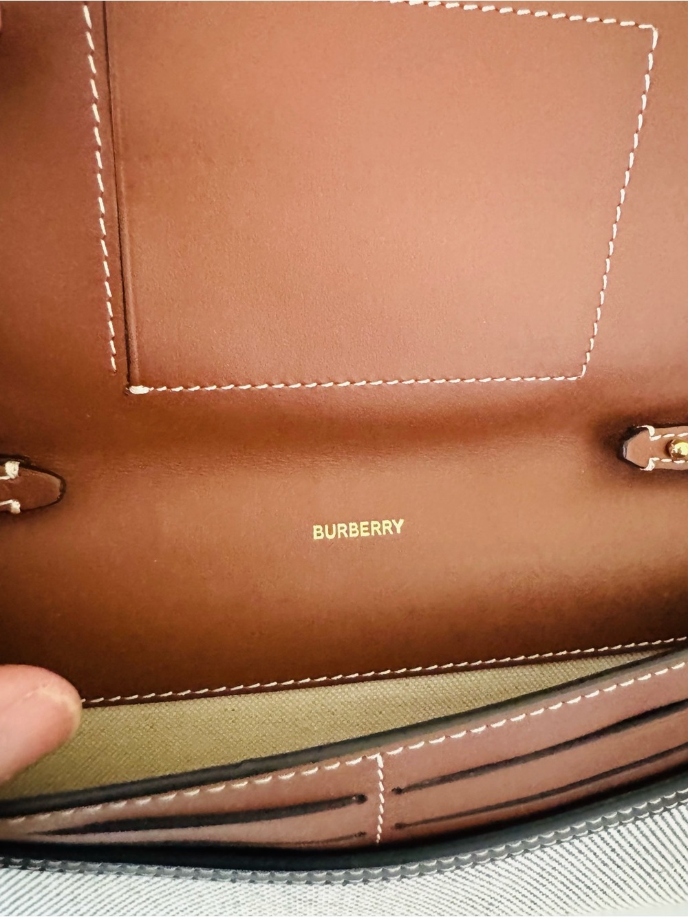Burberry Horseferry Canvas Letter Crossbody - Picture 7 of 16